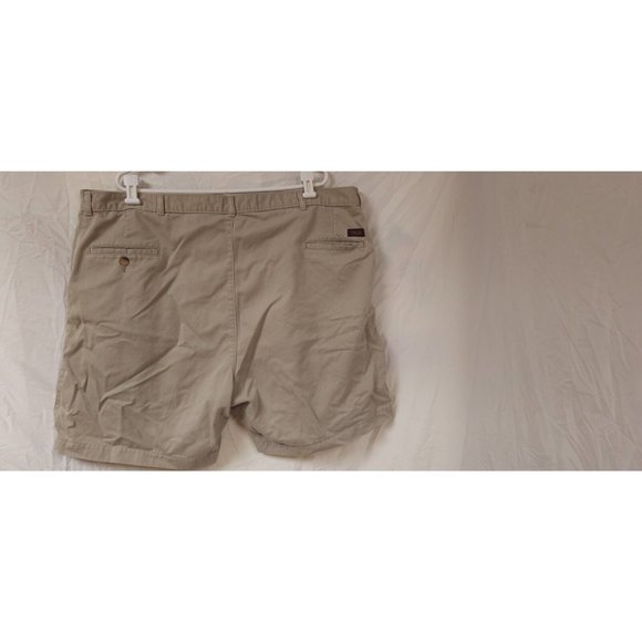 Wrangler Timbercreek Mens 46 Beige Khaki Chino Comfort Front Pleated Shorts - Picture 9 of 13
